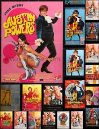 9x501 LOT OF 27 MOSTLY UNFOLDED AUSTIN POWERS SERIES MISCELLANEOUS POSTERS 1997-2002 groovy!