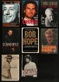 9x155 LOT OF 8 ACTOR BIOGRAPHY HARDCOVER BOOKS 1970s-1990s Leonard Nimoy, Michael Caine & more!