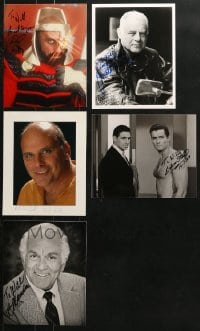 9x375 LOT OF 5 COLOR SIGNED 8X10 REPRO PHOTOS 1980s great portraits with autographs!