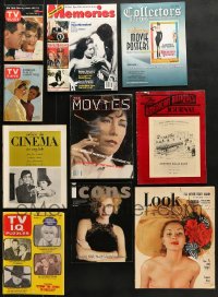 9x191 LOT OF 10 MAGAZINES 1940s-2000s filled with great images & articles related to movies & TV!