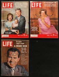 9x206 LOT OF 3 LIFE MAGAZINES 1950s-1960s JFK, Nixon, filled with great images & articles!
