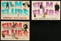9x181 LOT OF 3 FILM FLUBS SOFTCOVER BOOKS 1990s memorable movie mistakes, by Bill Givens!