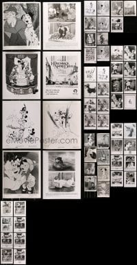 9x296 LOT OF 59 WALT DISNEY TV AND THEATRICAL CARTOON 8X10 STILLS 1970s-1990s animation images!