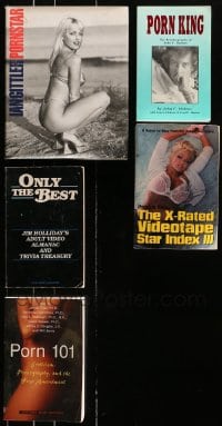 9x172 LOT OF 5 ADULT MOVIE SOFTCOVER AND HARDCOVER BOOKS 1980s-1990s lots of sexy images & info!