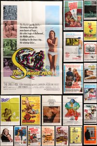 9x082 LOT OF 29 FOLDED ONE-SHEETS 1950s-1970s great images from a variety of different movies!