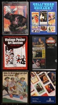 9x133 LOT OF 6 MOVIE POSTER AUCTION CATALOGS 1990s-2010s filled with great poster images!