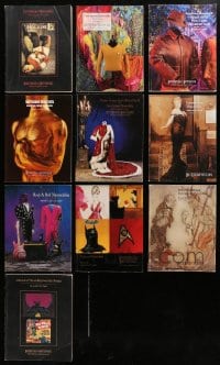 9x116 LOT OF 10 BUTTERFIELD AND BUTTERFIELD AUCTION CATALOGS 1990s-2000s movies & entertainment!