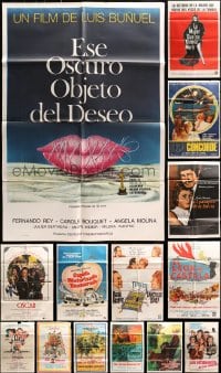 9x012 LOT OF 18 FOLDED ARGENTINEAN POSTERS 1960s-1970s great images from a variety of movies!