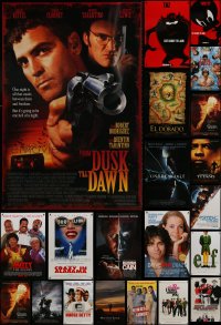 9x527 LOT OF 28 UNFOLDED MOSTLY DOUBLE-SIDED 27X40 ONE-SHEETS 1990s-2000s great movie images!