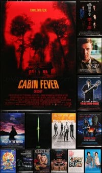 9x562 LOT OF 20 UNFOLDED MOSTLY DOUBLE-SIDED 27X40 ONE-SHEETS 1990s-2000s cool movie images!