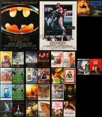 9x424 LOT OF 32 FORMERLY FOLDED FRENCH POSTERS 1980s-2000s great images from a variety of movies!