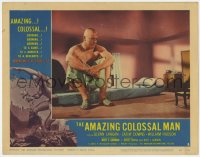 9y266 AMAZING COLOSSAL MAN LC #3 1957 he is sitting in a room that is way way too small for him!
