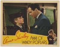 9y272 ANNE OF WINDY POPLARS LC 1940 c/u of beautiful Anne Shirley staring at Patric Knowles!