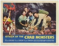 9y280 ATTACK OF THE CRAB MONSTERS LC 1957 Russell Johnson, Pamela Duncan & others help fallen man!