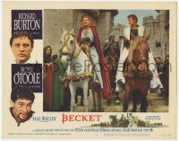 9y288 BECKET roadshow LC #4 1964 Richard Burton in the title role & Peter O'Toole on horseback!