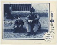 9y295 BICYCLE THIEF Spanish/US LC #4 1949 classic image of despondent father & son sitting on street!