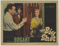9y296 BIG SHOT LC 1942 Humphrey Bogart hides Irene Manning behind door from Stanley Ridges!