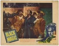 9y302 BLACK MAGIC LC 1949 Orson Welles as Cagliostro is escorted by four soldiers!