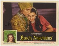 9y303 BLACK NARCISSUS LC #6 1947 Powell & Pressburger, best close up of Sabu & Jean Simmons!