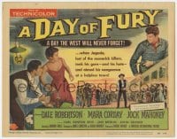 9y043 DAY OF FURY TC 1956 Dale Robertson is the last of the Maverick Killers, Mara Corday!