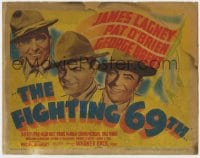 9y057 FIGHTING 69th TC 1940 WWI soldiers James Cagney, Pat O'Brien & George Brent, ultra rare!