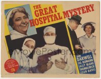 9y072 GREAT HOSPITAL MYSTERY TC 1937 cool image of Jane Darwell with doctor & nurse at gunpoint!