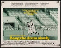 9z812 BANG THE DRUM SLOWLY 1/2sh 1973 Robert De Niro, New York Yankees baseball stadium!