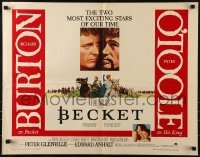 9z815 BECKET 1/2sh 1964 Richard Burton in the title role, Peter O'Toole as the King!