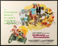 9z816 BEDKNOBS & BROOMSTICKS 1/2sh R1979 Walt Disney, Angela Lansbury, great cartoon art!