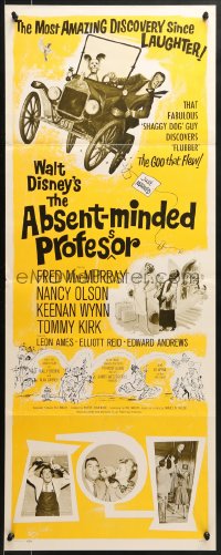 9z005 ABSENT-MINDED PROFESSOR insert 1961 Disney, Flubber, Fred MacMurray in title role!