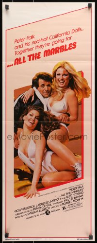 9z010 ALL THE MARBLES insert 1981 Peter Falk & sexy female wrestlers, The California Dolls!