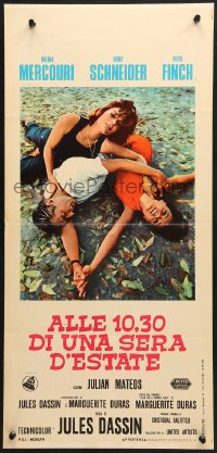 9z201 10:30 P.M. SUMMER Italian locandina 1966 Melina Mercouri, Romy Schneider & Peter Finch!