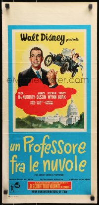 9z203 ABSENT-MINDED PROFESSOR Italian locandina 1961 Disney, Flubber, Fred MacMurray in title role!