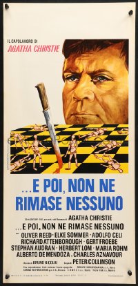 9z209 AND THEN THERE WERE NONE Italian locandina 1975 Oliver Reed, Elke Sommer, art by Spagnoli