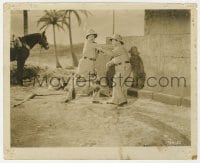 1a056 ABBOTT & COSTELLO MEET THE MUMMY 8x10 still 1955 scared Bud & Lou outside the pyramid!