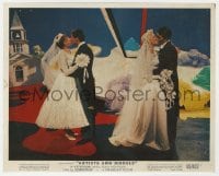 1a004 ARTISTS & MODELS color 8x10 still 1955 Martin, Lewis, MacLaine & Malone getting married!