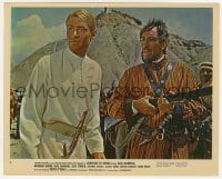 1a027 LAWRENCE OF ARABIA color 8x10 still #2 1962 David Lean, c/u of Peter O'Toole & Anthony Quinn!