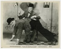 1a594 MGM'S BIG PARADE OF COMEDY 8x10.25 still 1964 Stan Laurel stitching Oliver Hardy's pants!