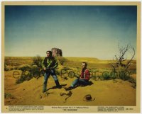 1a046 SEARCHERS color 8x10 still #4 1956 John Wayne & Jeffrey Hunter in Monument Valley, John Ford!