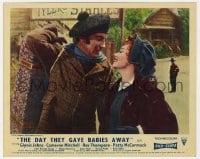 1a003 ALL MINE TO GIVE color English FOH LC 1957 c/u of Glynis Johns & Cameron Mitchell smiling!