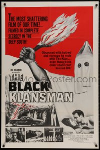 1b133 BLACK KLANSMAN 1sh 1966 she had to have his love, I Crossed the Color Line!
