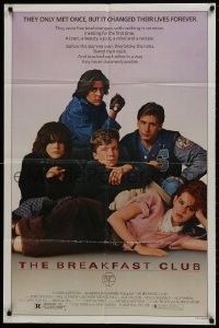 1b157 BREAKFAST CLUB 1sh 1985 John Hughes, Estevez, Molly Ringwald, Judd Nelson, classic!