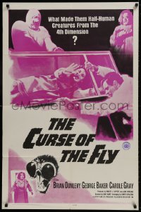 1b231 CURSE OF THE FLY 1sh 1965 Brian Donlevy, English sci-fi monster sequel!