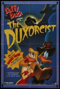 1b284 DUXORCIST 24x36 1sh 1987 Daffy Duck, the first theatrical Looney Tunes short in 20 years!