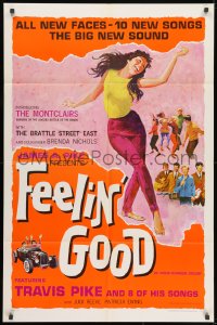1b330 FEELIN' GOOD 1sh 1966 Patricia Ewing, Judi Reeve, Leslie Burnham, musical comedy!