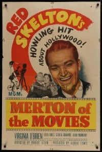 1b584 MERTON OF THE MOVIES 1sh 1947 Red Skelton's howling hit about Hollywood!