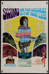 1b597 MONDO MOD 1sh 1967 teen hippie mod youth surfing drugs documentary