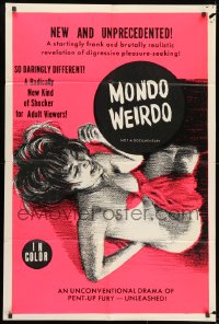 1b598 MONDO WEIRDO 1sh 1960s brutally realistic revelation of digressive pleasure-seeking, rare!