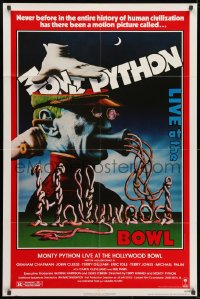 1b599 MONTY PYTHON LIVE AT THE HOLLYWOOD BOWL 1sh 1982 great wacky meat grinder image!