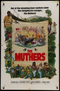 1b607 MUTHERS 1sh 1976 blaxploitation, wild action artwork of female heroes!